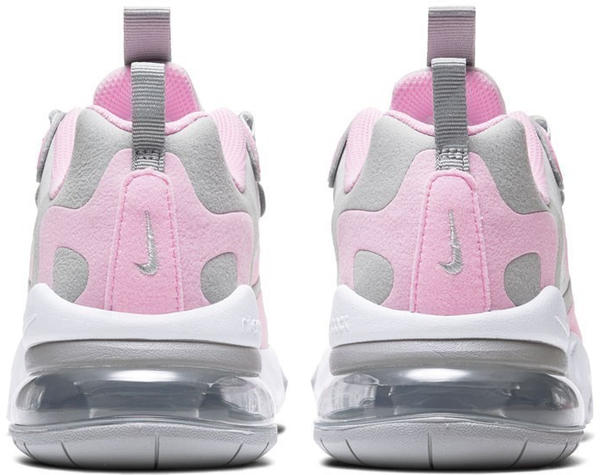 Nike Air Max 270 React Kids white/light smoke grey/metallic silver/pink