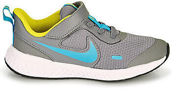 Nike Revolution 5 PS smoke grey/high voltage/white/chlorine blue