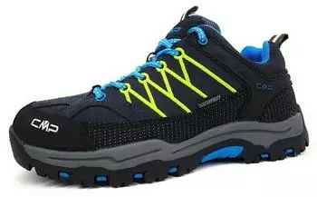 CMP Rigel Low WP Kids (3Q13244) antracite/yellow fluo