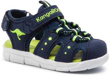 KangaROOS K-mini Baby Sandals dark navy/lime