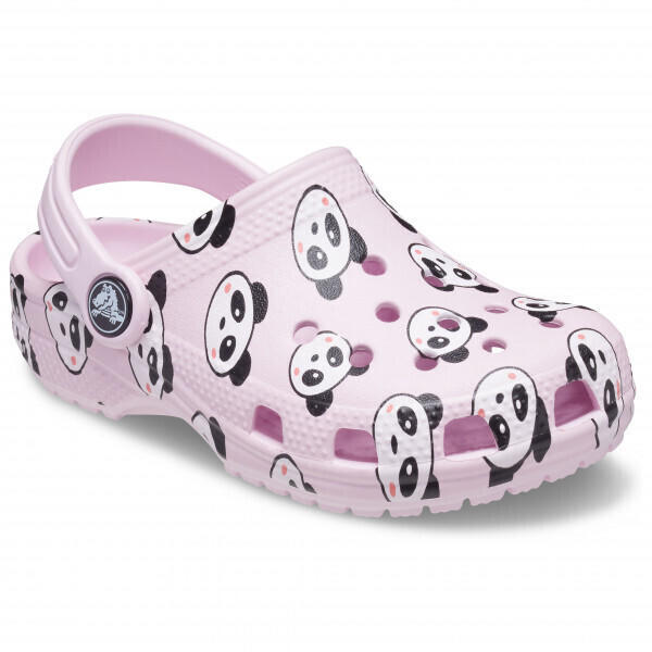 Crocs Kids Classic Panda Print Clog ballerina pink