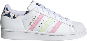 Adidas Superstar Junior ftwr white/almost lime/true pink