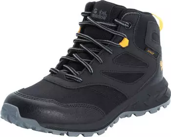Jack Wolfskin Woodland Texapore Mid Kids (4042152) black/burly yellow