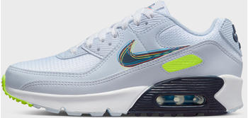 Nike Air Max 90 GS white/volt/football grey/blackened blue