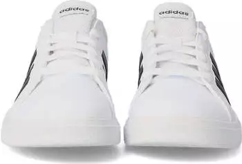 Adidas Grand Court Lace-Up Kids cloud white/core black/core black – Vielseitiger Begleiter für den Alltag