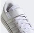 Adidas Grand Court Kids (Elastic Lace And Top Strap) cloud white/cloud white/metallic silver