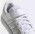 Adidas Grand Court Kids (Elastic Lace And Top Strap) cloud white/cloud white/metallic silver