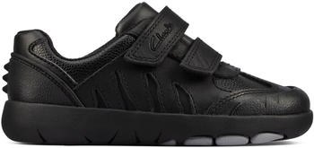 Clarks Rex Stride Toddler black leather