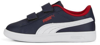 Puma Smash 3.0 Leather Kids (392033) puma navy/puma white/for all time red