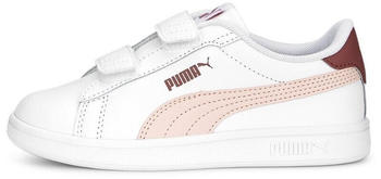 Puma Smash 3.0 Leather Kids (392033) puma white/rose dust/heartfelt
