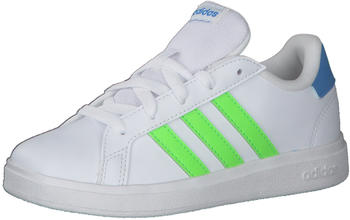 Adidas Grand Court 2.0 K ftwr white/solar green/blue rush (GW6505)