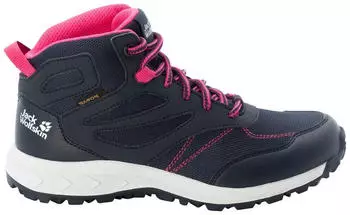 Jack Wolfskin Woodland Texapore Mid Kids (4042152) night blue/pink night blue/pink