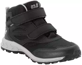 Jack Wolfskin Woodland Texapore Mid VC Kids (4052591) black/grey – Hervorragender Wetterschutz und Komfort