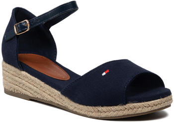 Tommy Hilfiger Rope Wedge Sandal T3A7-32185-0048 blue