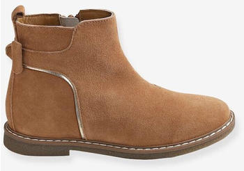 Vertbaudet Leather Boots For Girls camel