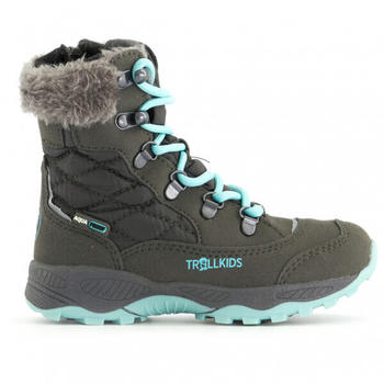 Trollkids Girl's Hemsedal Winter Boots steelgrey/mint