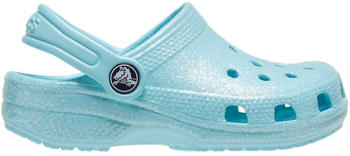 Crocs Kids Classic Glitter Clog ice blue