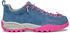 denim blue/fuxia neon