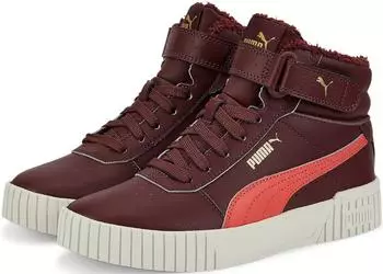 Puma Carina 2.0 Mid WTR Jr (387380) aubergine-salmon-puma team gold