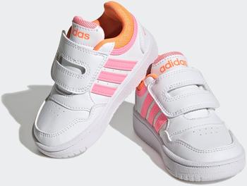 Adidas Hoops Baby & Toddler white beam/pink scrora