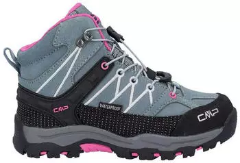 CMP Rigel Mid WP Kids (3Q12944J_14EM) mineral green/purple fluo