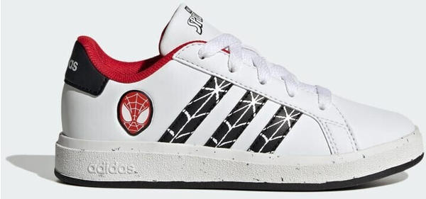 Adidas Grand Court x Marvel Spider-Man Shoes (IG7169) cloud white/core black/better scarlet