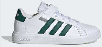 Adidas Grand Court Kids (Elastic Lace And Top Strap) (IG4842) cloud white/collegiate green/cloud white