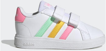 Adidas Grand Court Lifestyle Hook and Loop Kids cloud white/pulse mint/beam pink (HP8917)