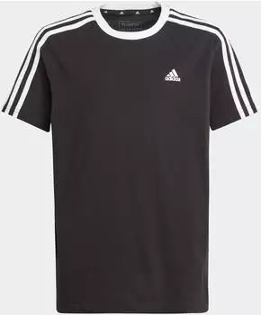 Adidas Essentials 3S Cotton Loose Fit Boyfriend Tee black/white