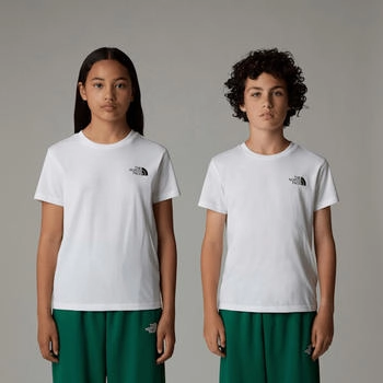 The North Face Simple Dome T-Shirt Jugendliche tnf white