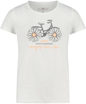 CMP M&auml;dchen T-Shirt KID G T-SHIRT 31T8395-10XT Bianco