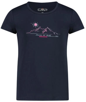 CMP M&auml;dchen T-Shirt KID G T-SHIRT 31T8395-N950 Black Blue