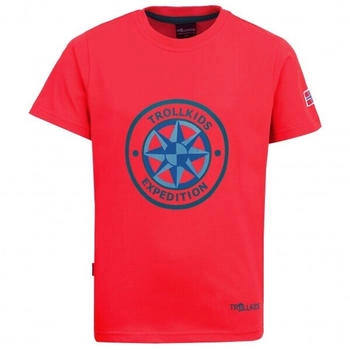Trollkids Kid's Windrose T spicyred/dolphinblue