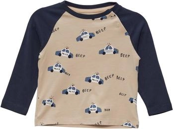s.Oliver Langarmshirt mit Motivprint auf der Front (2149764) beige