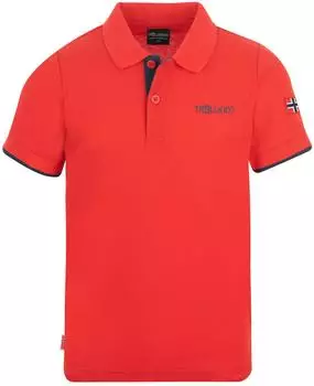 Trollkids Kid's Bergen Polo XT brightred/mysticblue