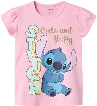 Name It NMFFOLLY STITCH SS TOP NOOS WDI pink frosting