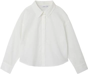 Name It NKFOLARA LS SHORT LOOSE SHIRT bright white