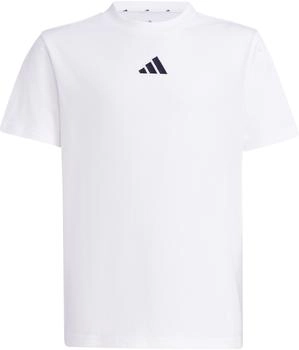Adidas Unisex Kinder Essentials T-Shirt White/Black - Years