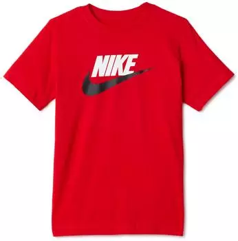 Nike T-Shirt 'FUTURA HBR' Größe rot / schwarz / weiß rot / schwarz / weiß