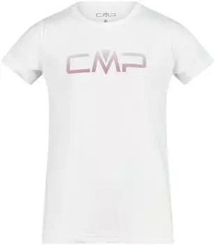 CMP M&auml;dchen T-Shirt KID G T-SHIRT 39T5675P-06XN Bianco-Fard