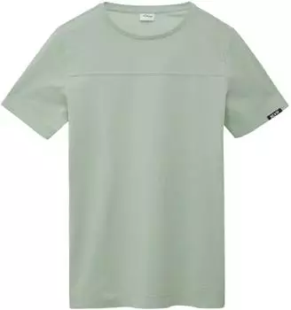 s.Oliver Gewaschenes T-Shirt mit Teilungsnähten/grün 2164558.7220.