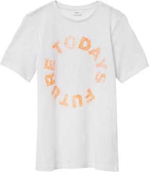 s.Oliver T-Shirt mit Frontprint/weiß 2164622.0100.