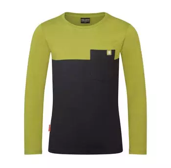 Trollkids Kid's Bergen Longsleeve black/peargreen