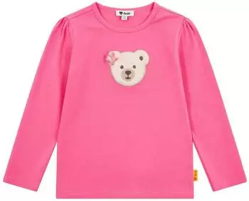 Steiff Junge M&auml;dchen Langarmshirt (L002511241) hot pink