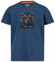 CMP 38T6744-N835-EU 104, CMP Kinder Piquet T-Shirt (Gr&ouml;&szlig;e 104, blau)