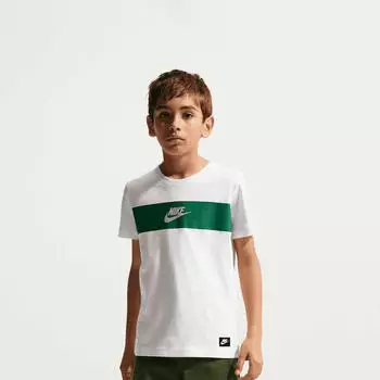 Nike Sportswear T-Shirt mit Grafik für ältere Kinder (Jungen) (IF5957) white/spruce fog