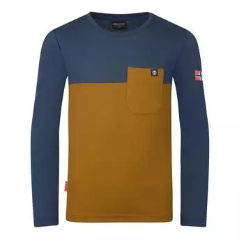 Trollkids Kid's Bergen Longsleeve (446-805-092) bronze/blau