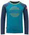 Trollkids Kid's Preikestolen Longsleeve mystic blue/dark marine/pine green