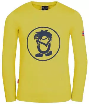 Trollkids Kids Troll Longsleeve (343-710-176) hazy yellow/navy