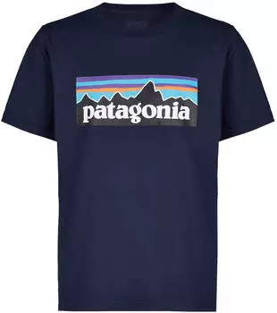 Patagonia P-6 Logo Kids Shirt (62148) new navy